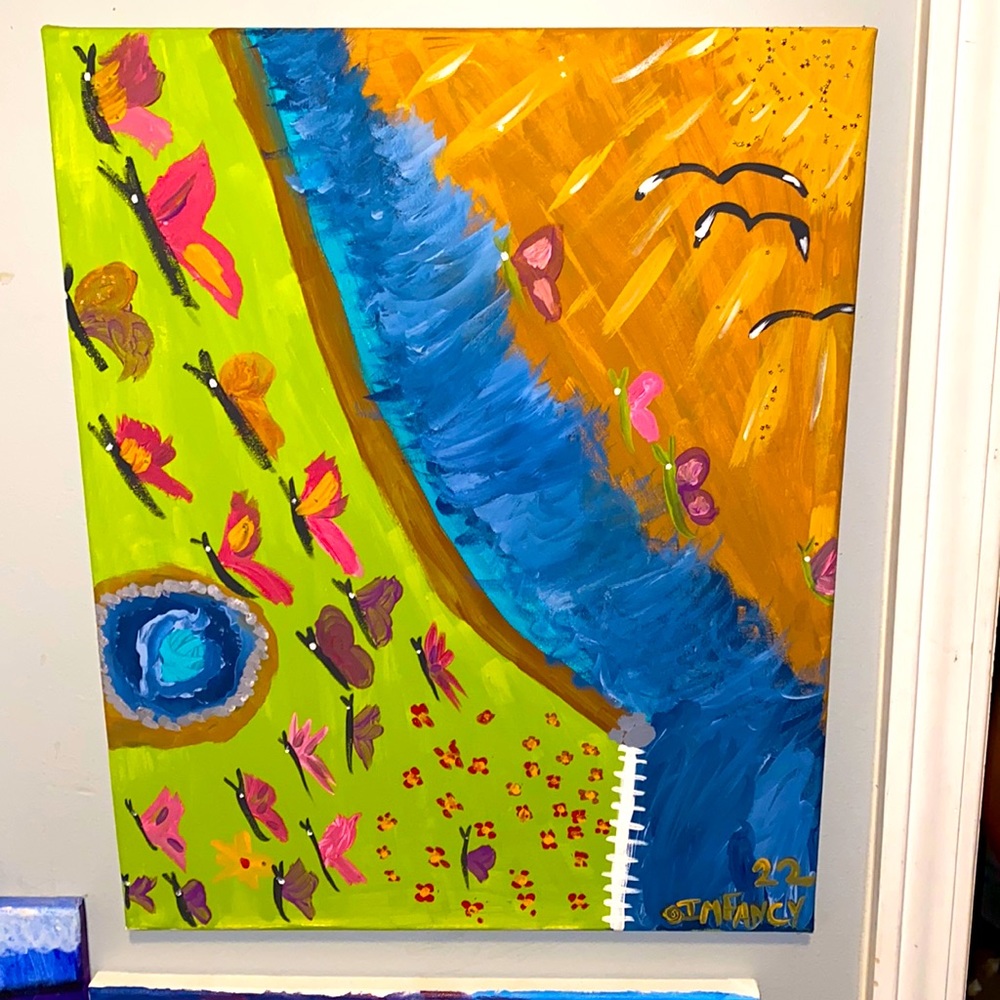 Unique butterfly painting